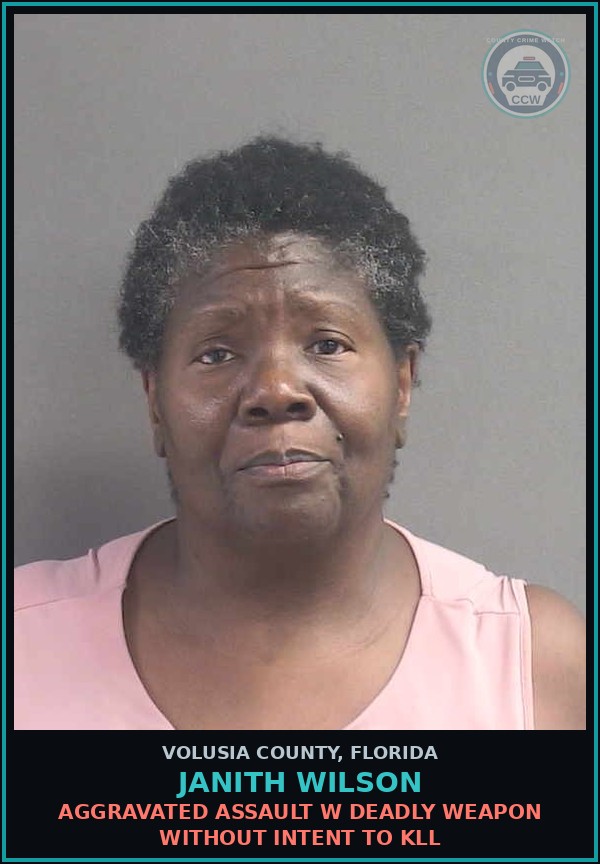 Booking mugshot of JANITH WILSON in Volusia County