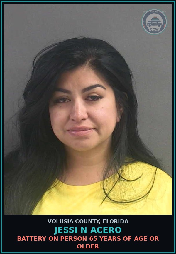 Booking mugshot of JESSI N ACERO in Volusia County
