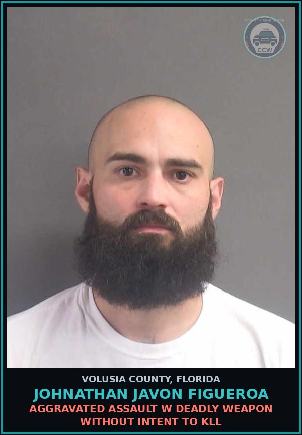 Booking mugshot of JOHNATHAN JAVON FIGUEROA in Volusia County