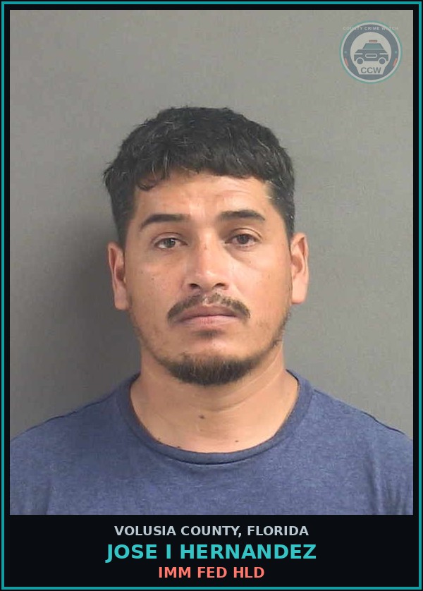 Booking mugshot of JOSE I HERNANDEZ in Volusia County