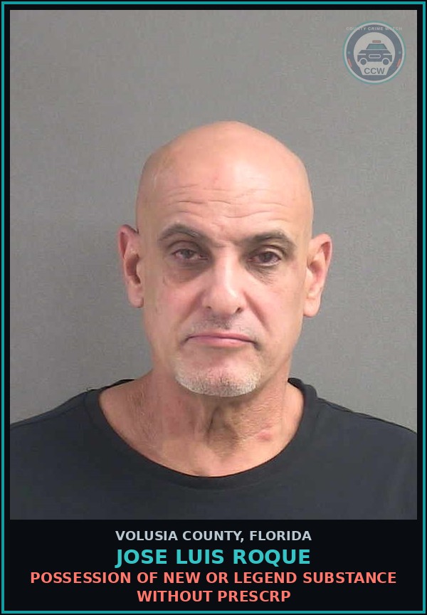 Booking mugshot of JOSE LUIS ROQUE in Volusia County