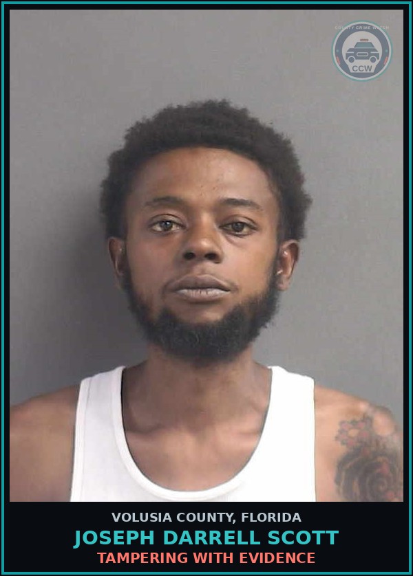 Booking mugshot of JOSEPH DARRELL SCOTT in Volusia County