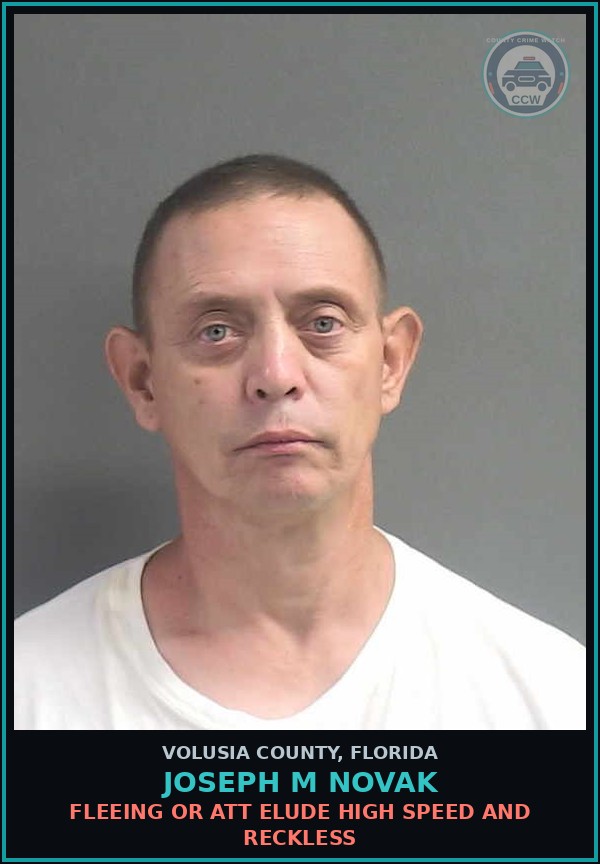 Booking mugshot of JOSEPH M NOVAK in Volusia County