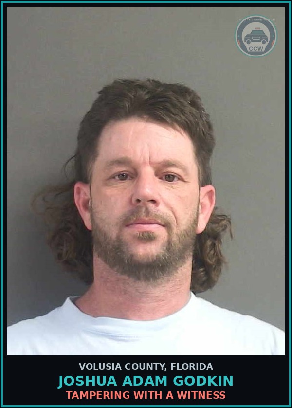 Booking mugshot of JOSHUA ADAM GODKIN in Volusia County