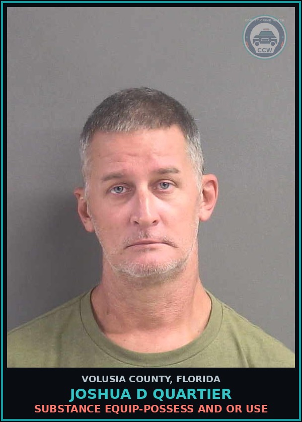 Booking mugshot of JOSHUA D QUARTIER in Volusia County