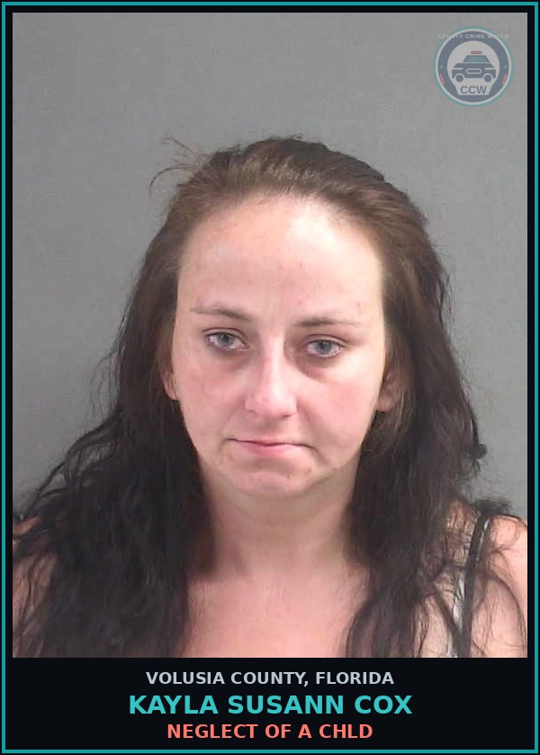 Booking mugshot of KAYLA SUSANN COX in Volusia County