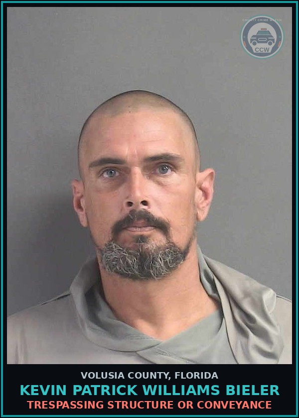 Booking mugshot of KEVIN PATRICK WILLIAMS BIELER in Volusia County