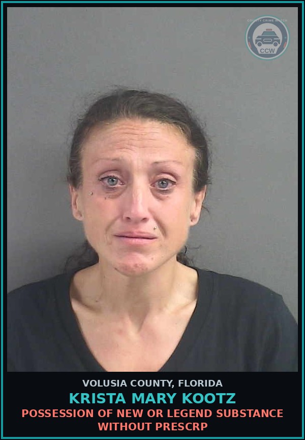 Booking mugshot of KRISTA MARY KOOTZ in Volusia County