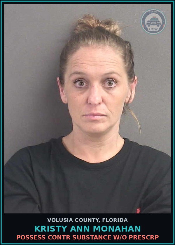 Booking mugshot of KRISTY ANN MONAHAN in Volusia County