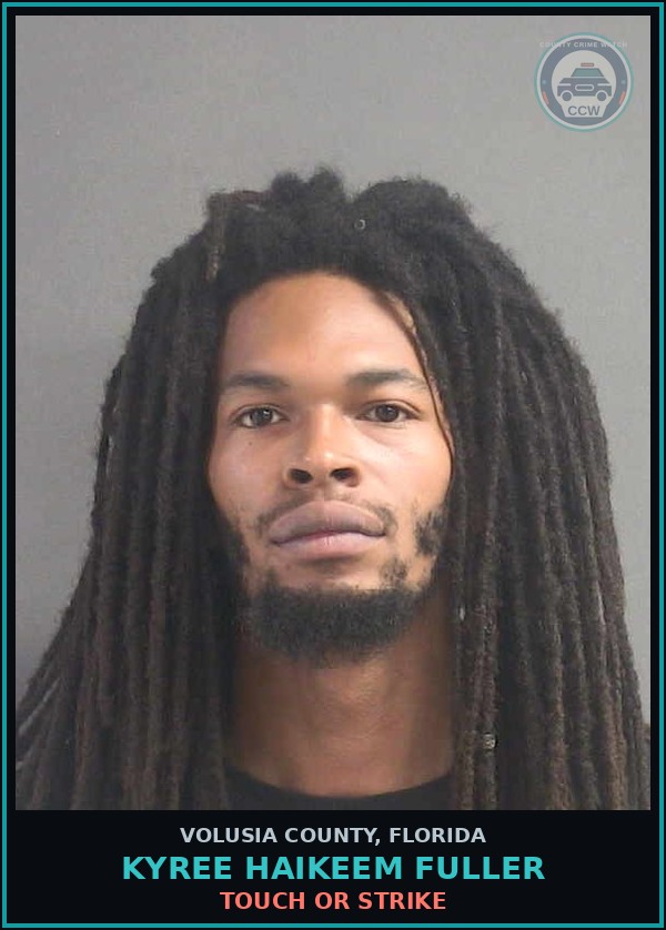 Booking mugshot of KYREE HAIKEEM FULLER in Volusia County