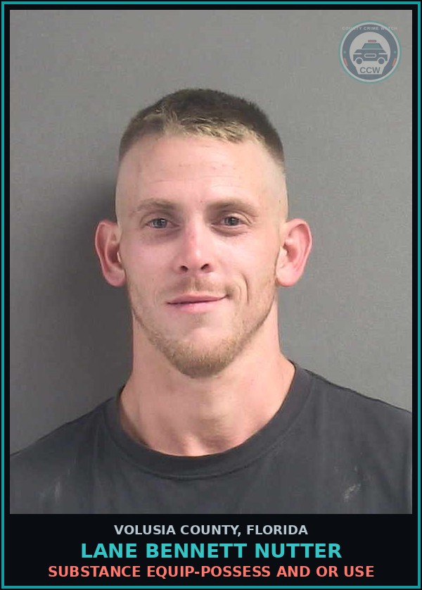 Booking mugshot of LANE BENNETT NUTTER in Volusia County