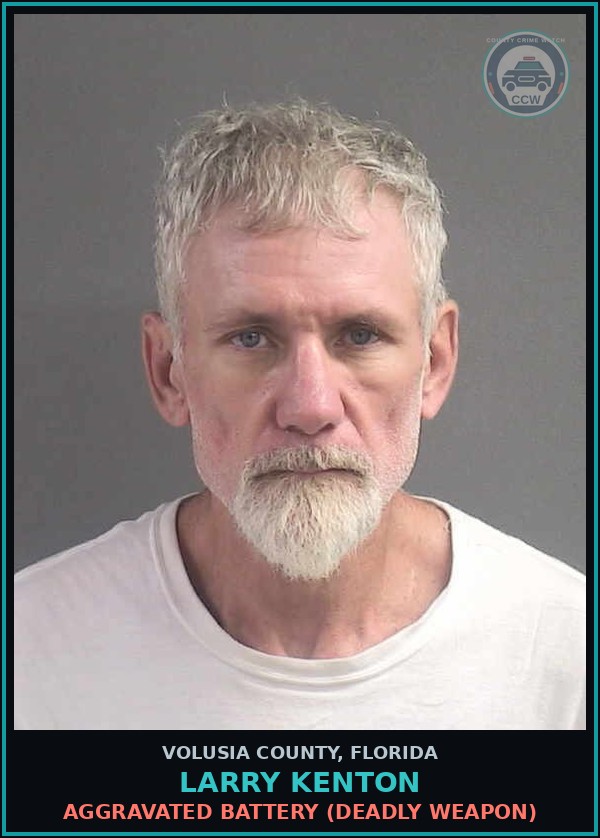 Booking mugshot of LARRY KENTON in Volusia County