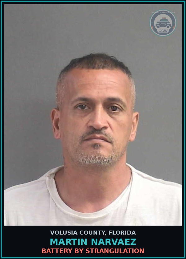 Booking mugshot of MARTIN NARVAEZ in Volusia County