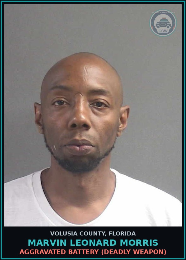 Booking mugshot of MARVIN LEONARD MORRIS in Volusia County