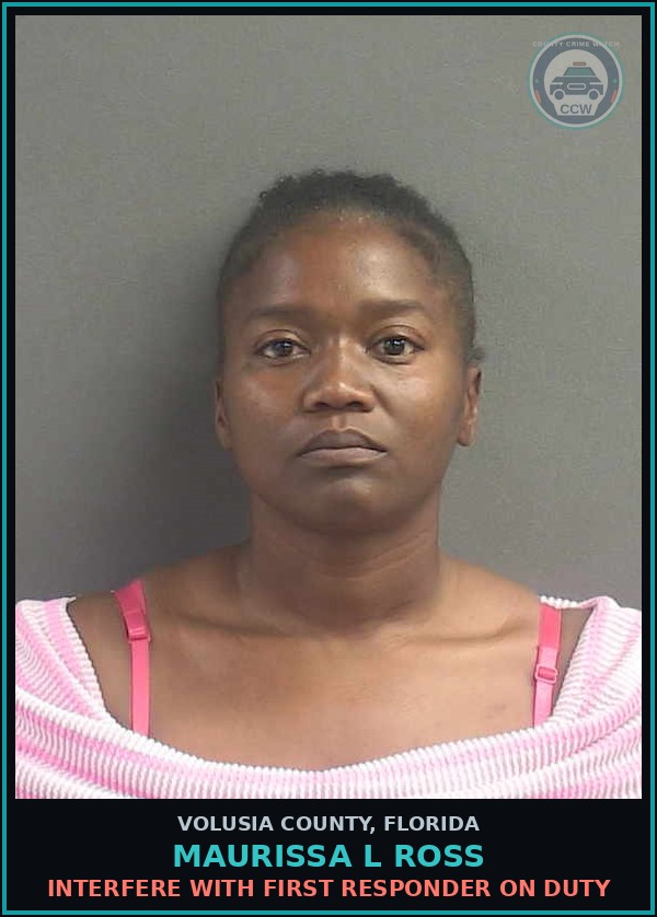 Booking mugshot of MAURISSA L ROSS in Volusia County