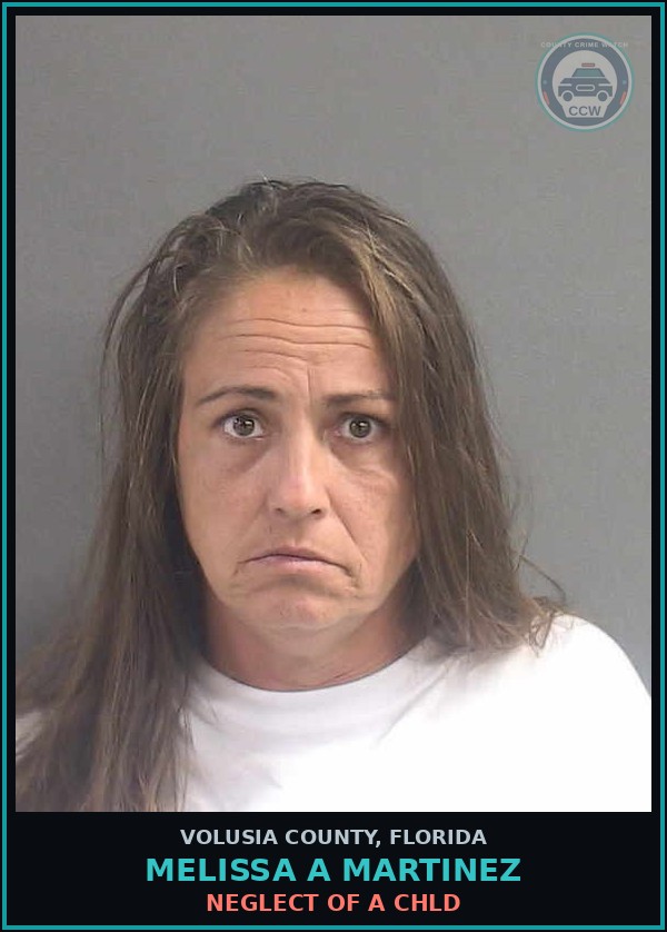 Booking mugshot of MELISSA A MARTINEZ in Volusia County