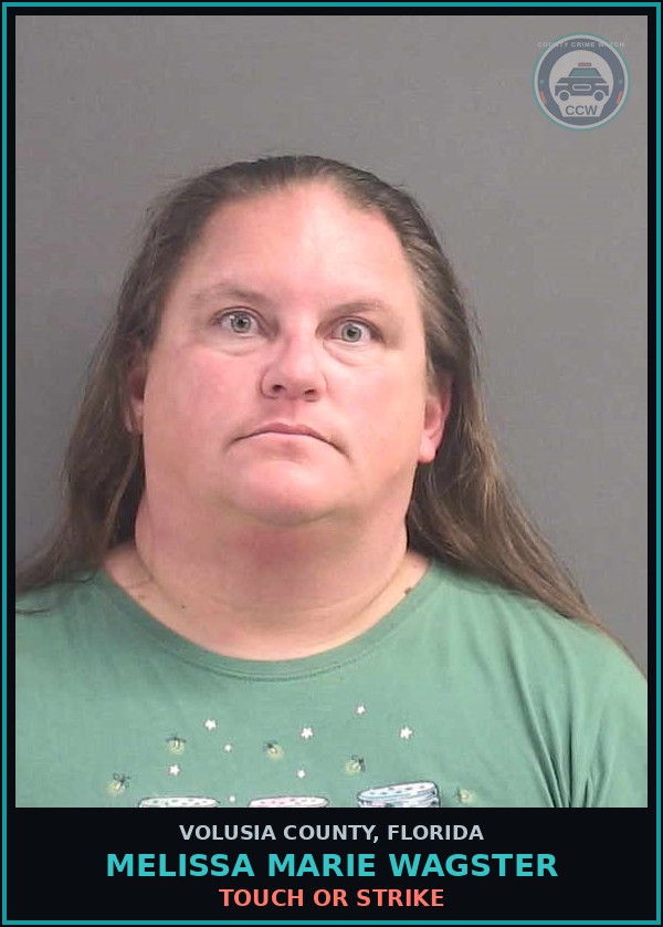 Booking mugshot of MELISSA MARIE WAGSTER in Volusia County