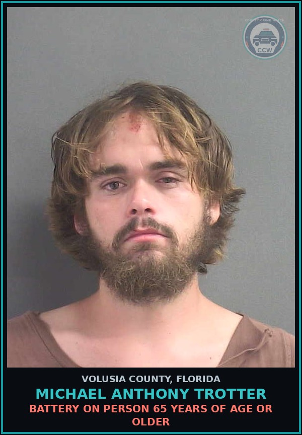 Booking mugshot of MICHAEL ANTHONY TROTTER in Volusia County