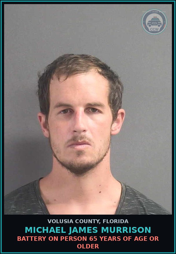 Booking mugshot of MICHAEL JAMES MURRISON in Volusia County