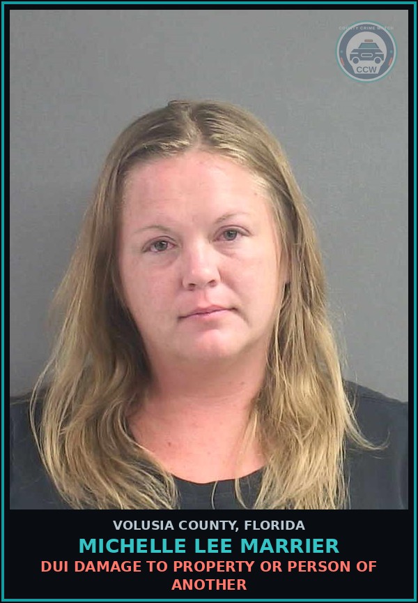 Booking mugshot of MICHELLE LEE MARRIER in Volusia County