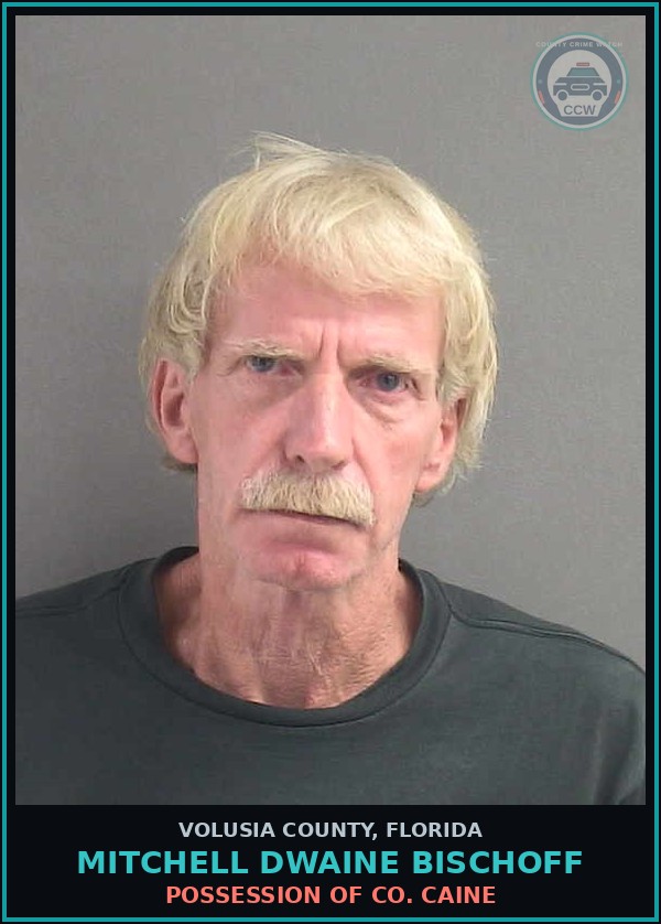 Booking mugshot of MITCHELL DWAINE BISCHOFF in Volusia County