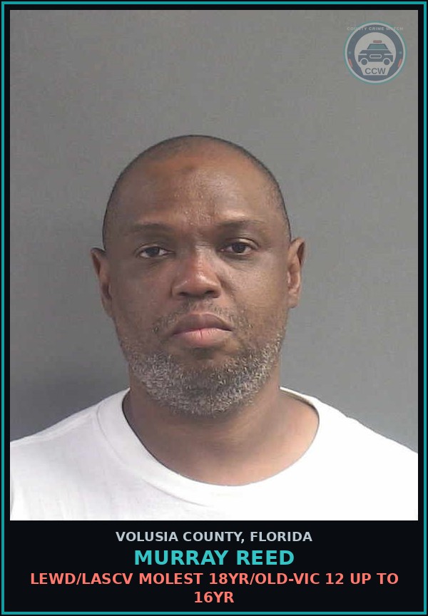 Booking mugshot of MURRAY REED in Volusia County