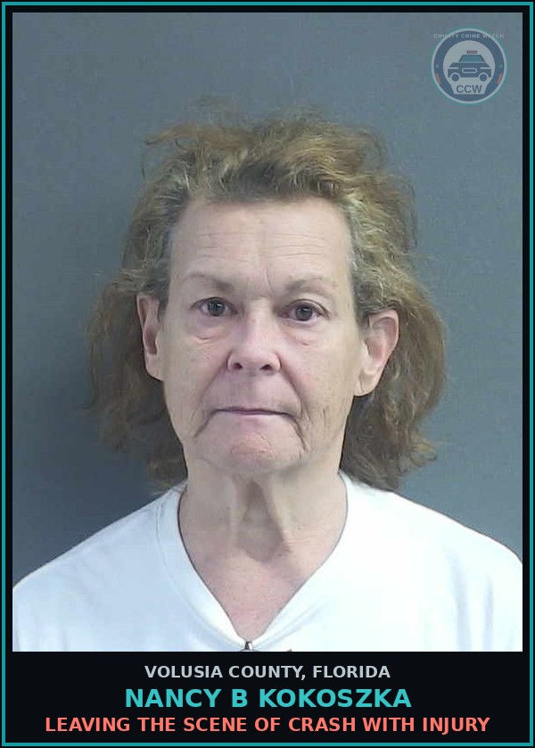 Booking mugshot of NANCY B KOKOSZKA in Volusia County