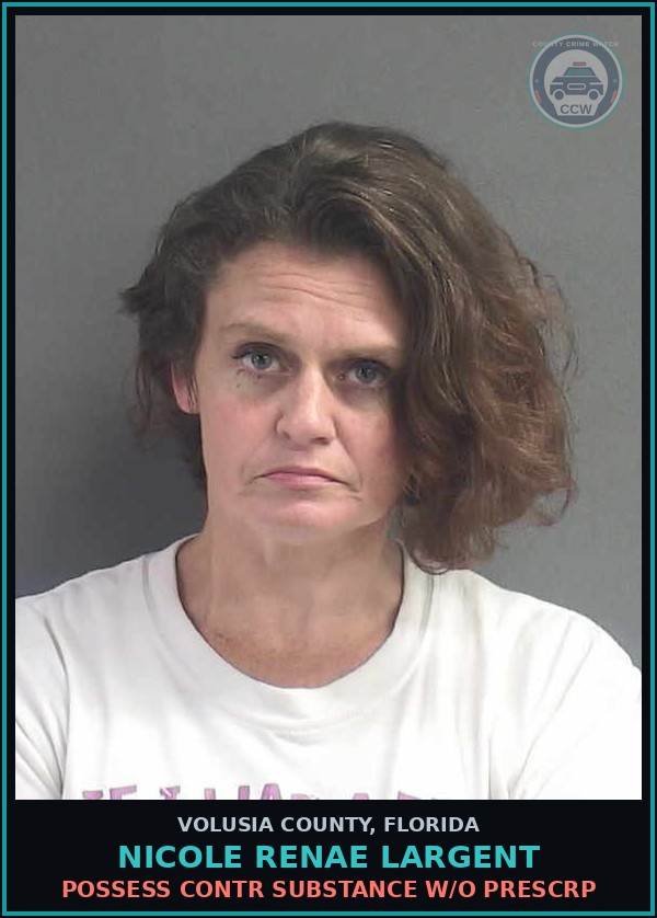 Booking mugshot of NICOLE RENAE LARGENT in Volusia County