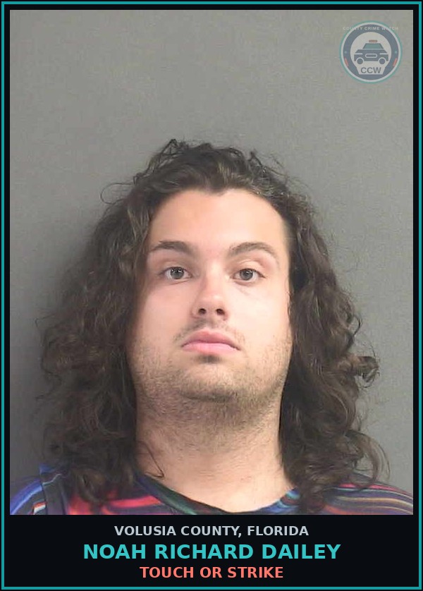 Booking mugshot of NOAH RICHARD DAILEY in Volusia County
