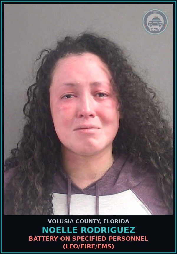 Booking mugshot of NOELLE RODRIGUEZ in Volusia County