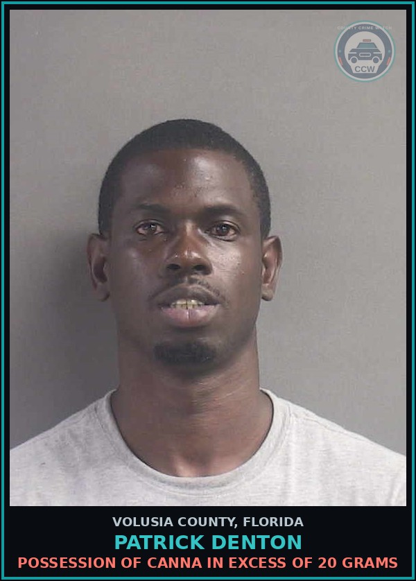 Booking mugshot of PATRICK DENTON in Volusia County
