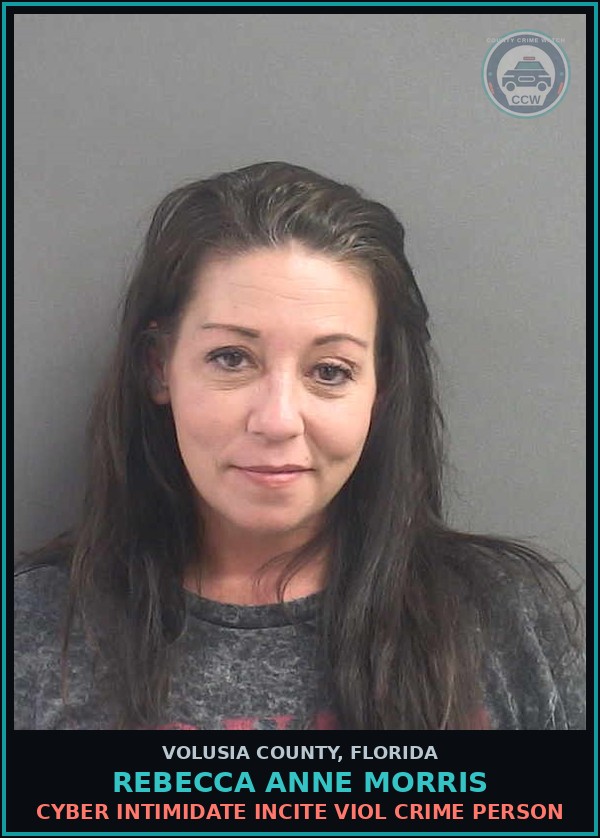 Booking mugshot of REBECCA ANNE MORRIS in Volusia County