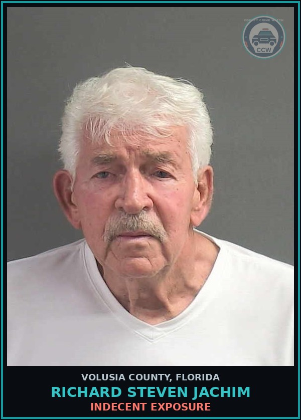 Booking mugshot of RICHARD STEVEN JACHIM in Volusia County