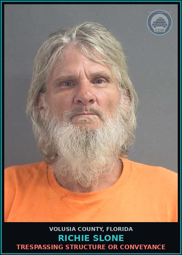 Booking mugshot of RICHIE SLONE in Volusia County