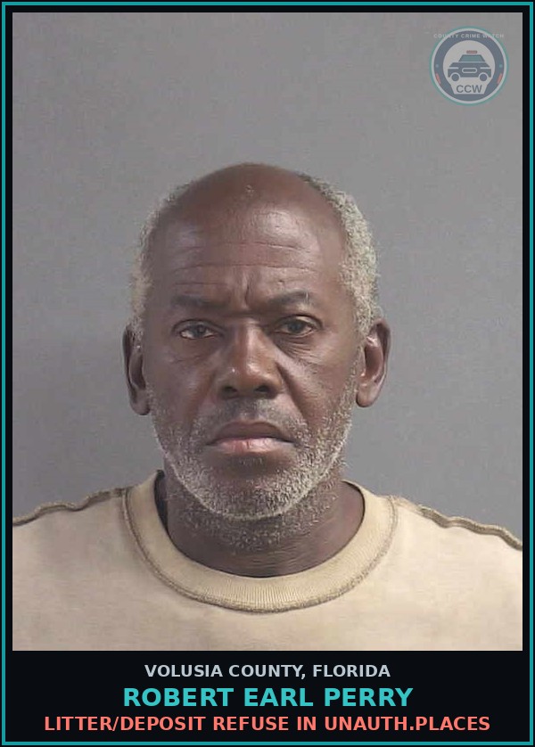 Booking mugshot of ROBERT EARL PERRY in Volusia County