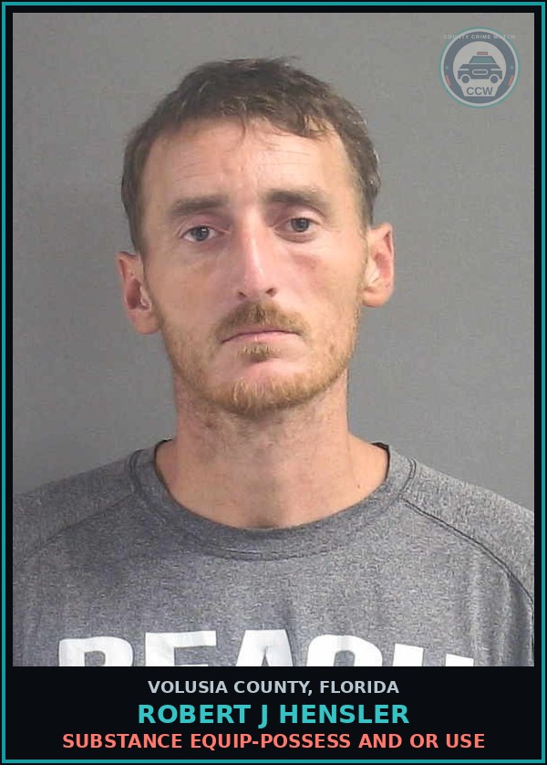Booking mugshot of ROBERT J HENSLER in Volusia County