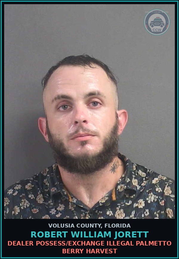 Booking mugshot of ROBERT WILLIAM JORETT in Volusia County