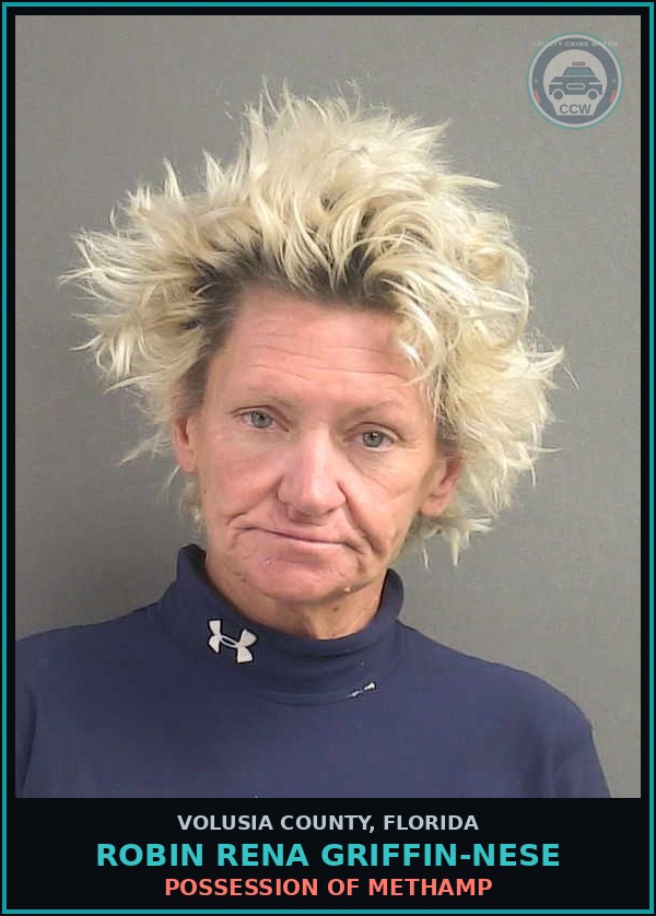 Booking mugshot of ROBIN RENA GRIFFIN-NESE in Volusia County