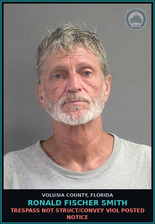 Booking mugshot of RONALD FISCHER SMITH in Volusia County