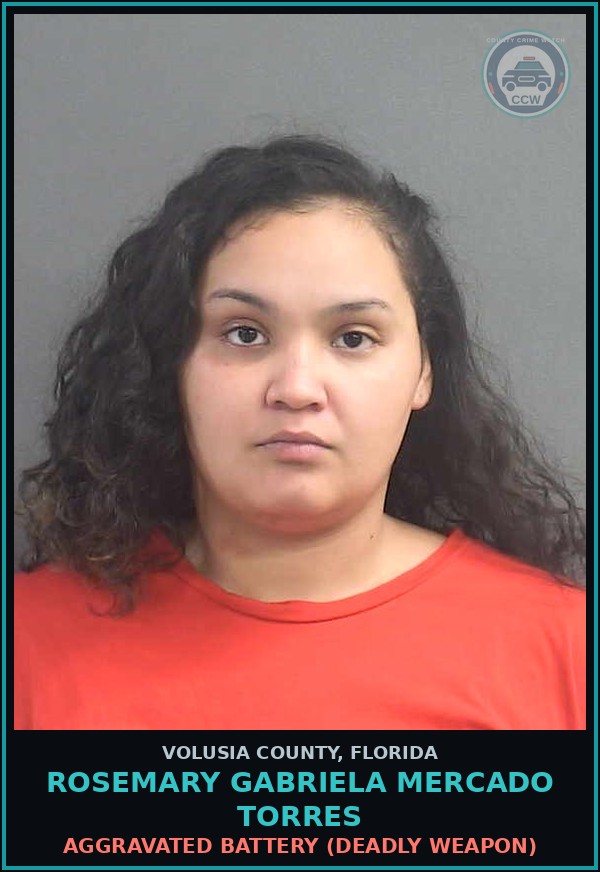 Booking mugshot of ROSEMARY GABRIELA MERCADO TORRES in Volusia County