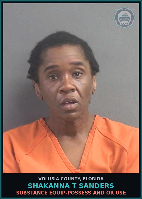 Booking mugshot of SHAKANNA T SANDERS in Volusia County