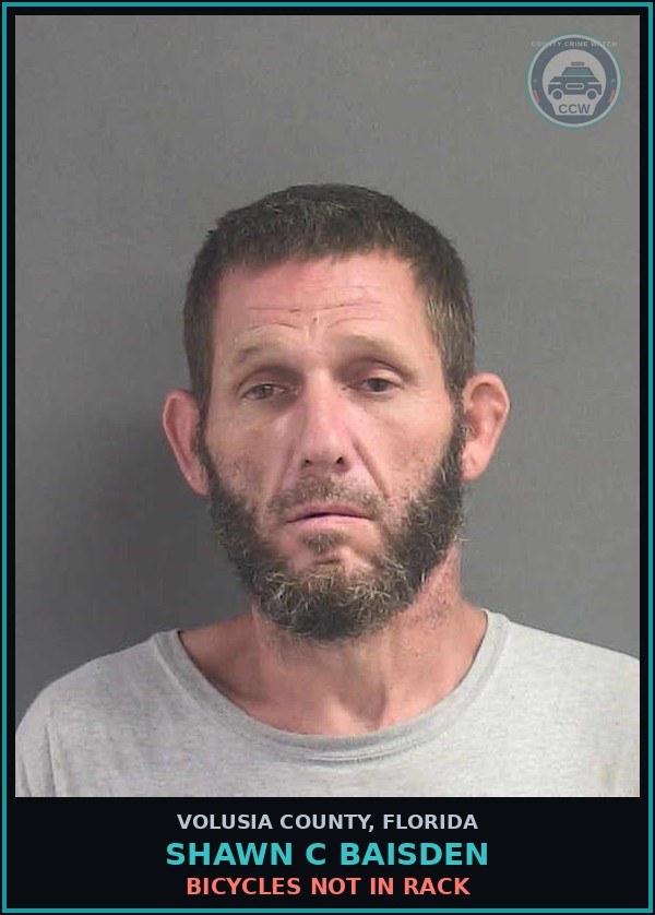 Booking mugshot of SHAWN C BAISDEN in Volusia County