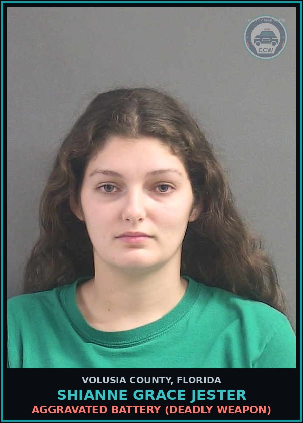 Booking mugshot of SHIANNE GRACE JESTER in Volusia County