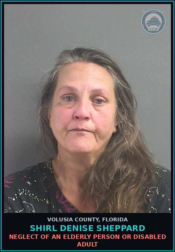 Booking mugshot of SHIRL DENISE SHEPPARD in Volusia County