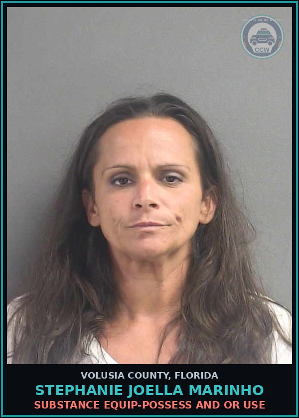 Booking mugshot of STEPHANIE JOELLA MARINHO in Volusia County