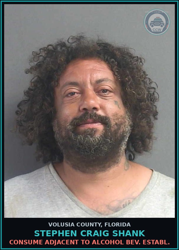 Booking mugshot of STEPHEN CRAIG SHANK in Volusia County