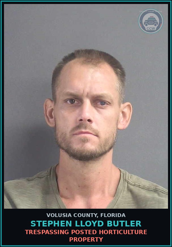 Booking mugshot of STEPHEN LLOYD BUTLER in Volusia County