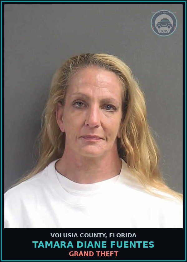 Booking mugshot of TAMARA DIANE FUENTES in Volusia County