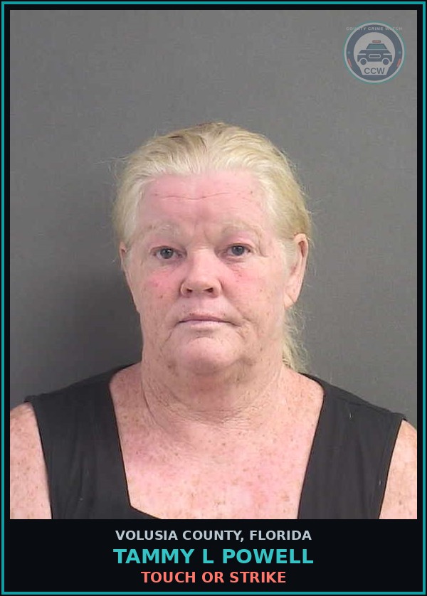 Booking mugshot of TAMMY L POWELL in Volusia County