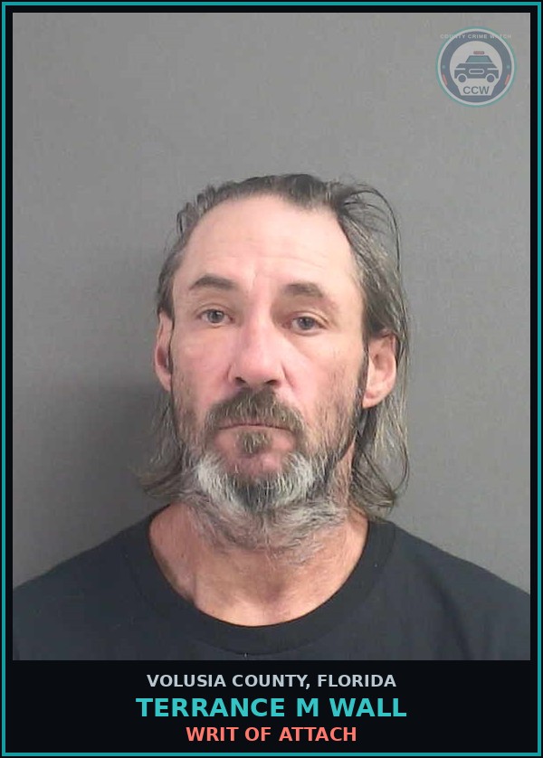 Booking mugshot of TERRANCE M WALL in Volusia County